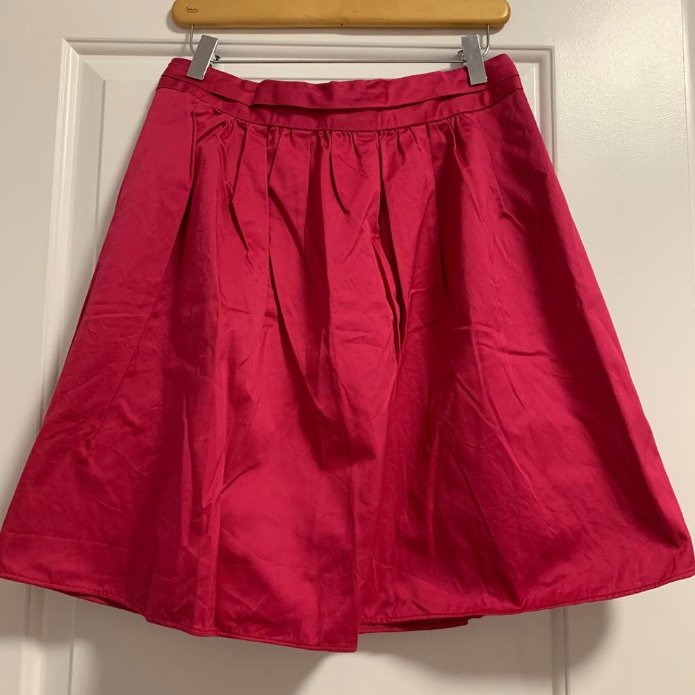 Repurposed pink bridesmaid dress made into skirt